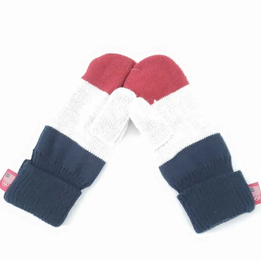 Team USA Olympic Mittens Gloves One Size Adult Red White Blue